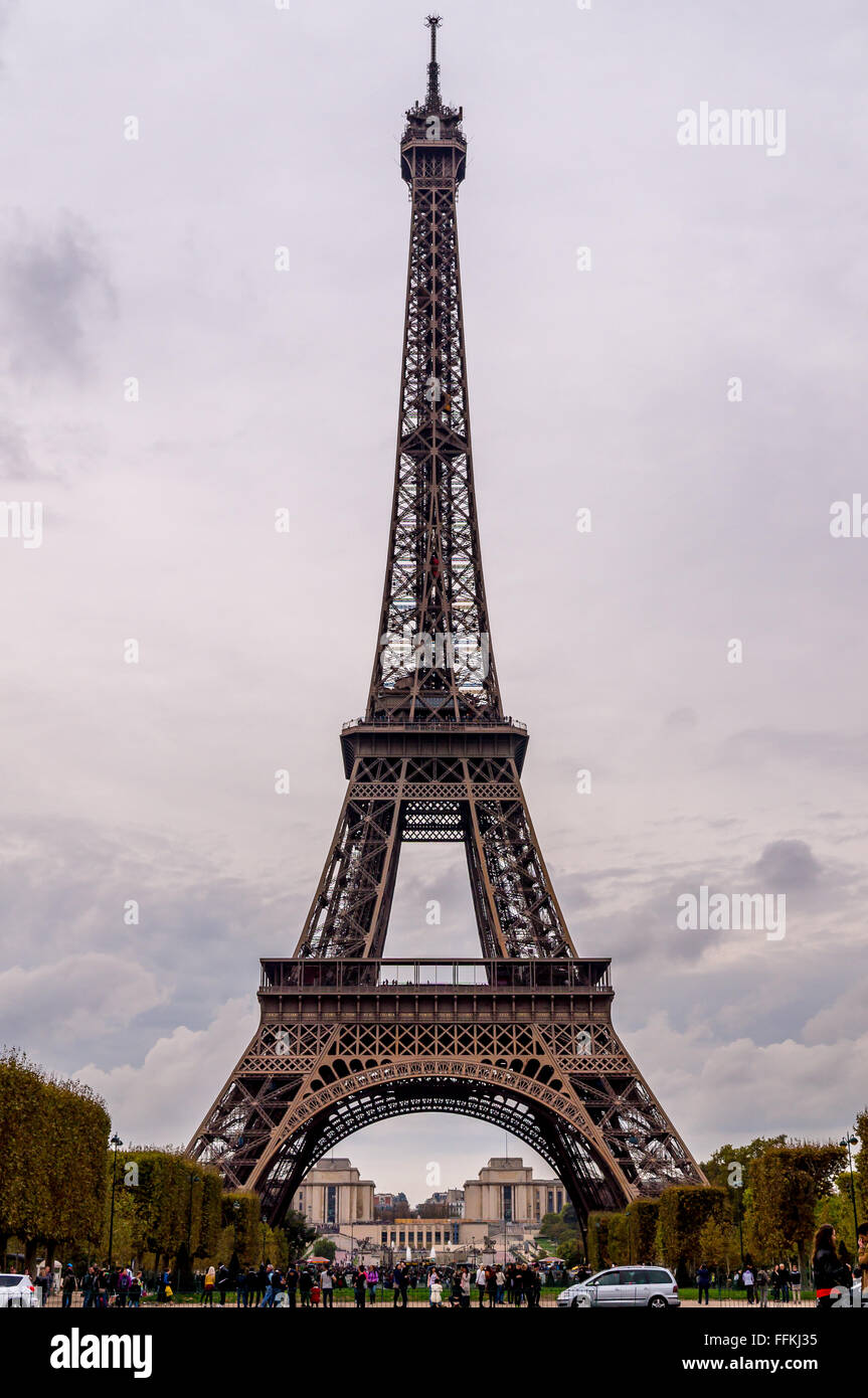 Eiffelturm, Paris. La Tour Eiffel. Stockfoto