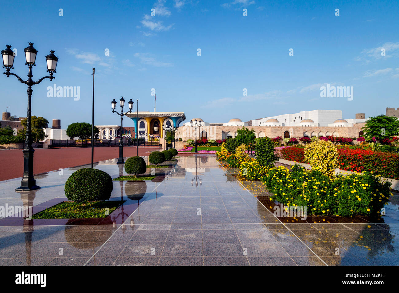 Al-Alam-Palast (Palast des Sultans) Muscat, Sultanat von Oman Stockfoto