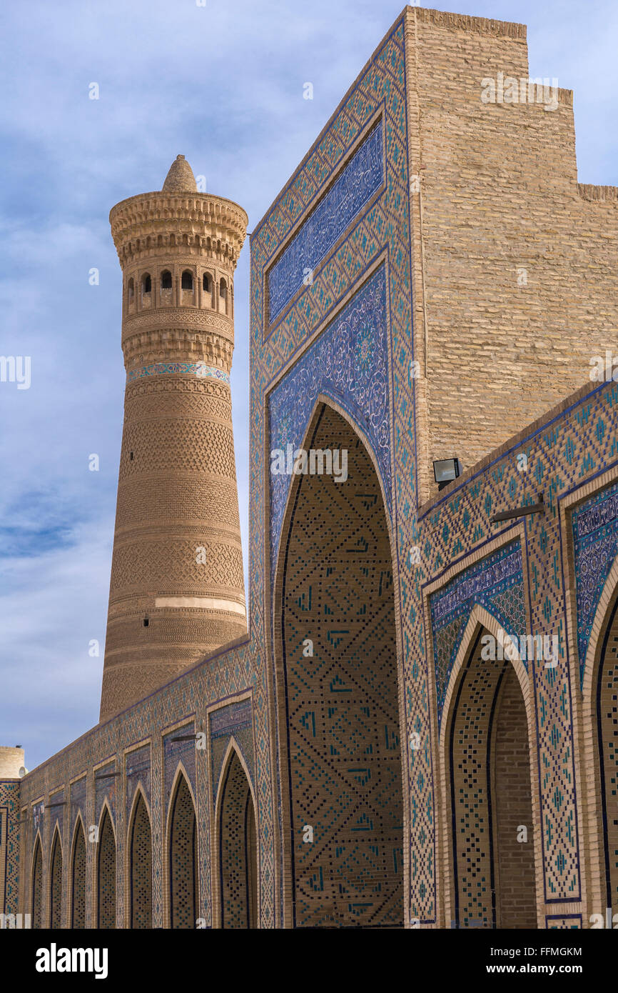 Kalyan Moschee gilt als eine der ältesten in Mittelasien. Stockfoto