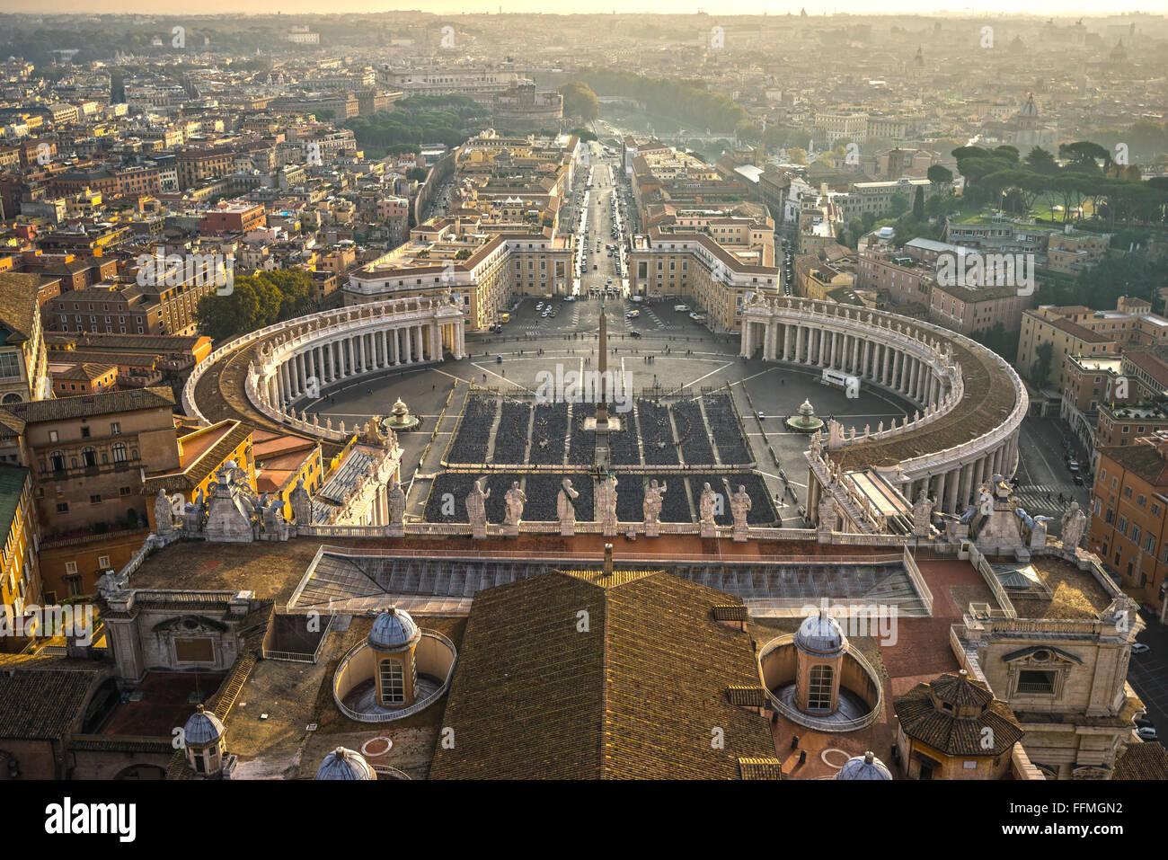 Rom, Saint Angel Castle, St. Peter und Vatican.Italy. Stockfoto