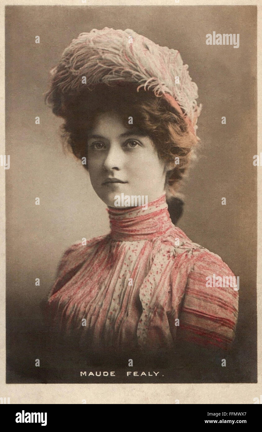 Maude Fealy - Ansichtskarte - 1900 Stockfoto