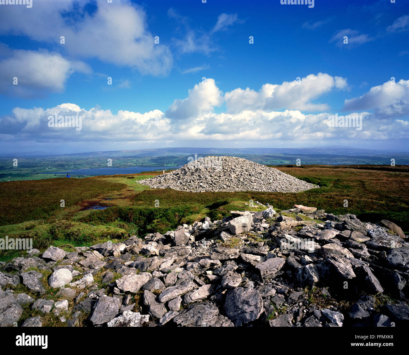 Carrowkeel megalithische Friedhof Sligo Irland Stockfoto