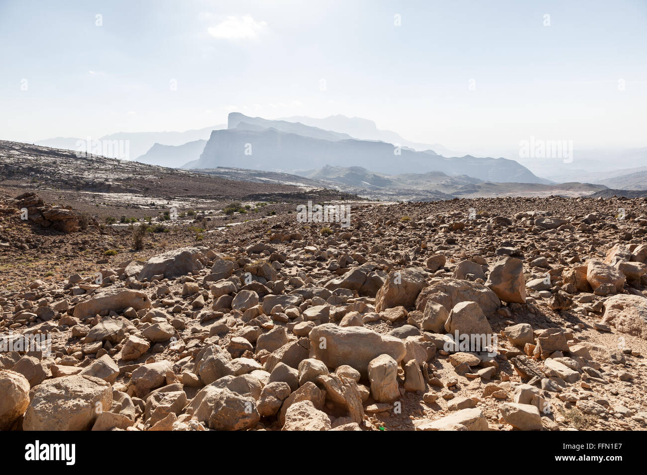 Berge in Oman, Naher Osten Stockfoto