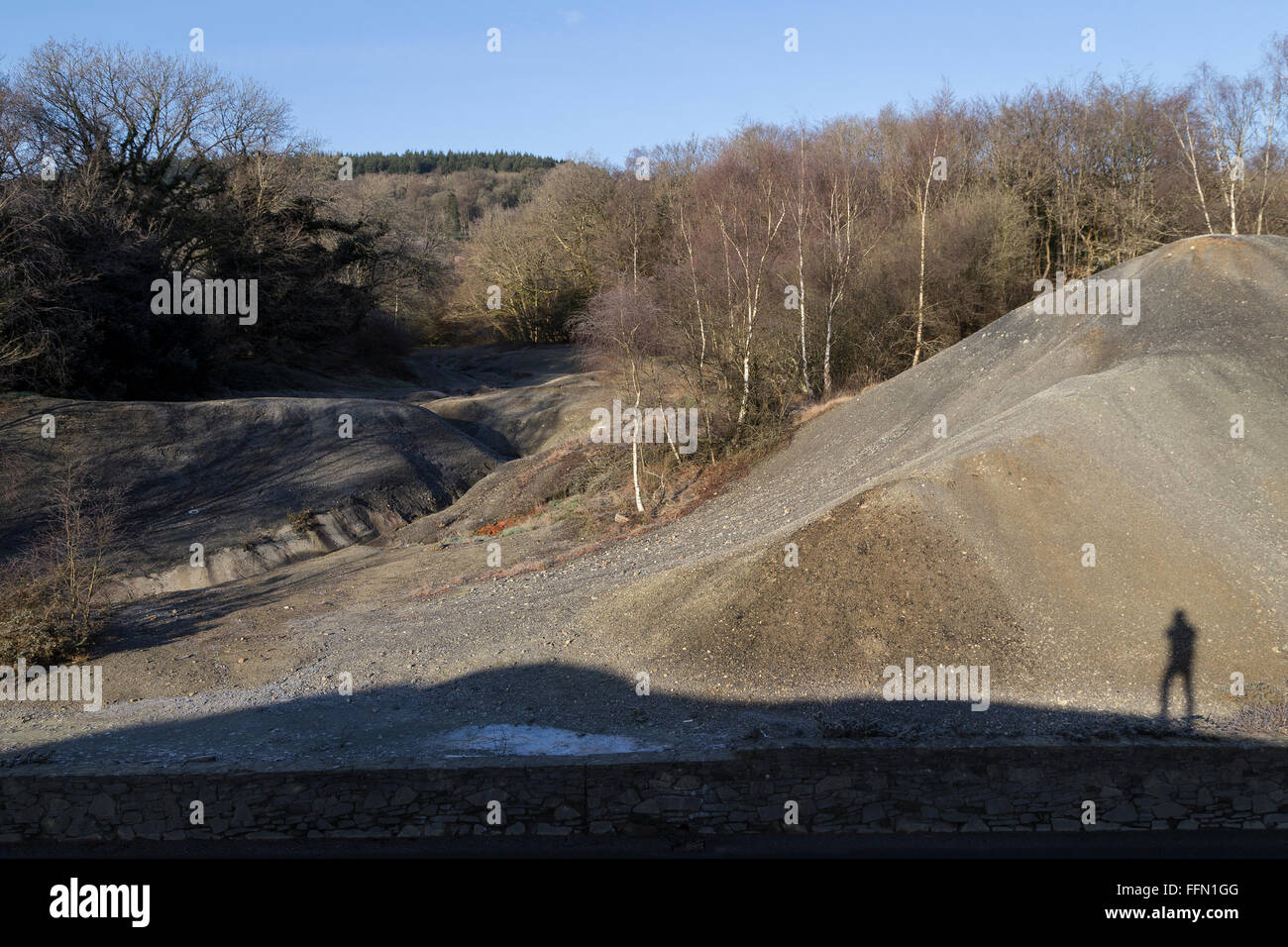 Arsen-Gruben im Teign valley,Ashton.Geology des Teign Valley, Grundstücke für Arsen, Kupfer, Blei und Zink in Bodenproben. Stockfoto