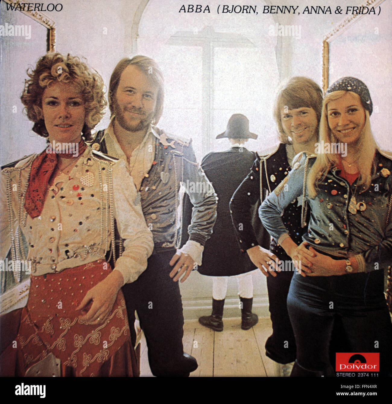 Musik, Platten, 'Waterloo', von ABBA, Cover, Polar Music, Polydor, 1974, zusätzliche-Rechte-Clearences-nicht verfügbar Stockfoto