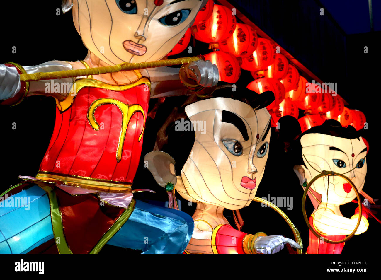 Thailand Phuket Phuket Town Chinesisches Neujahr 2016 Adrian Baker Stockfoto