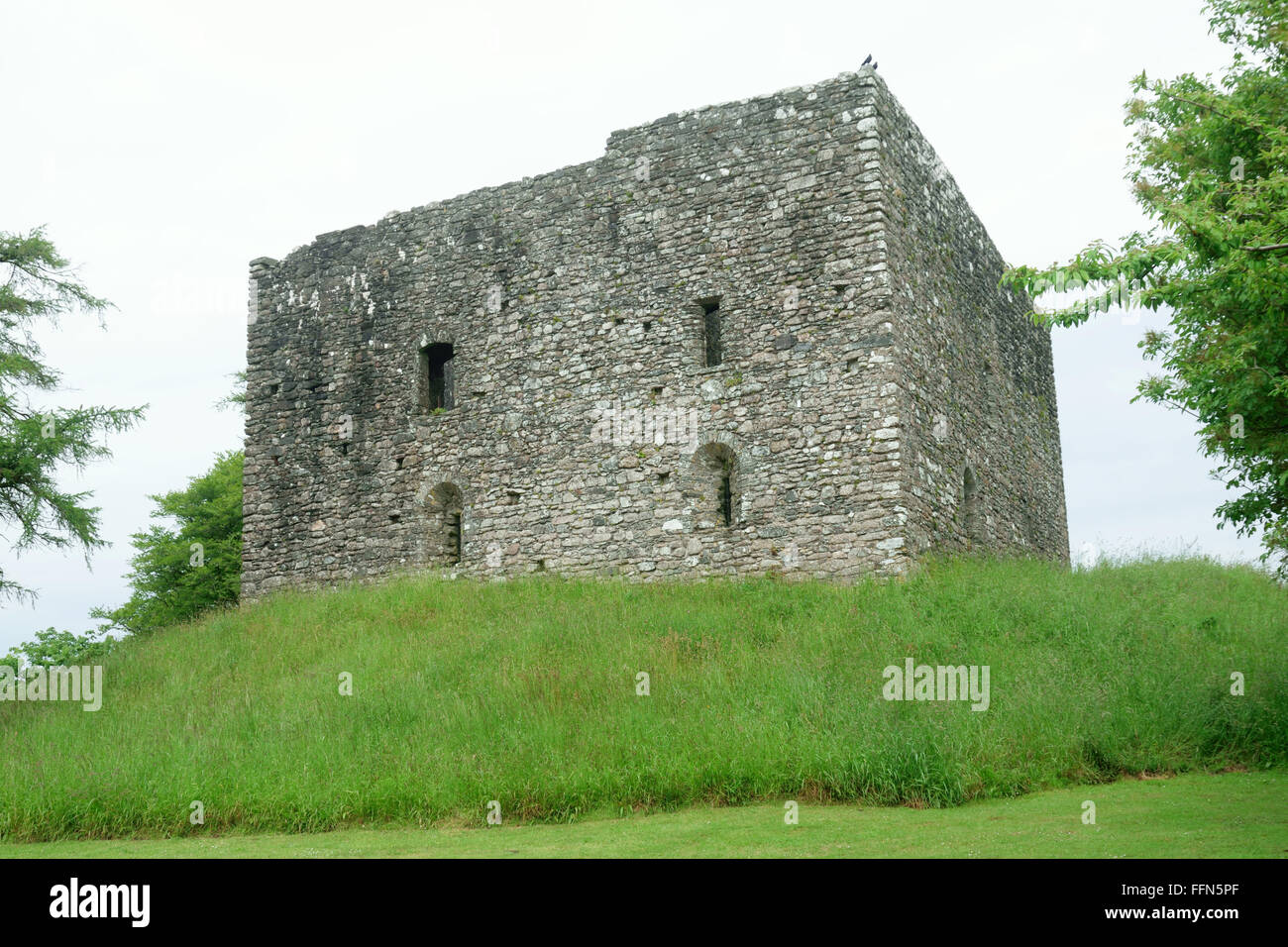 Lydford Schloß, Devon UK ca. 1195 erbaut und ursprünglich als Gefängnis gebaut. Eine Website von historischem Interesse... Stockfoto