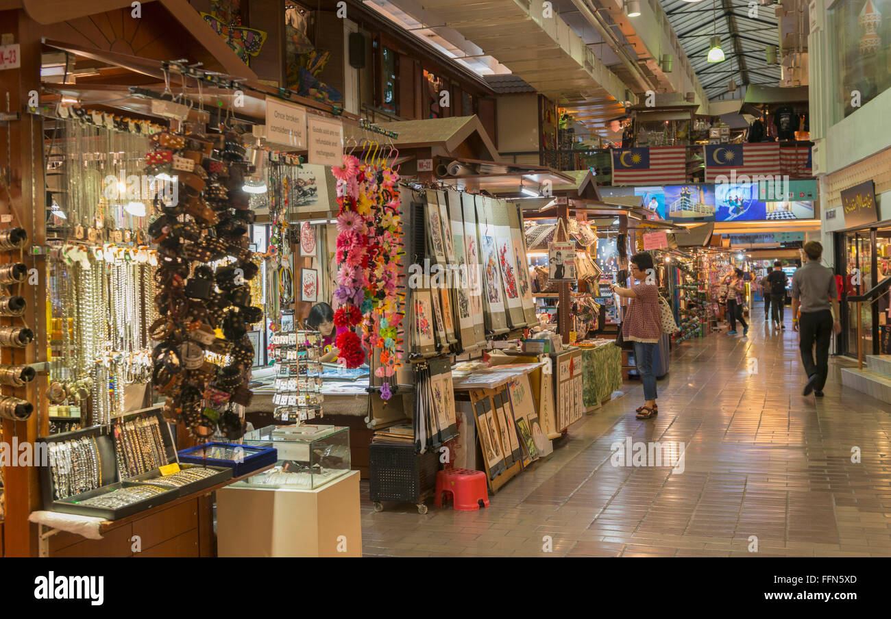 Malaysia, Kuala Lumpur, Südost-Asien - im Inneren der Central Market in Kuala Lumpur Stadt Stockfoto