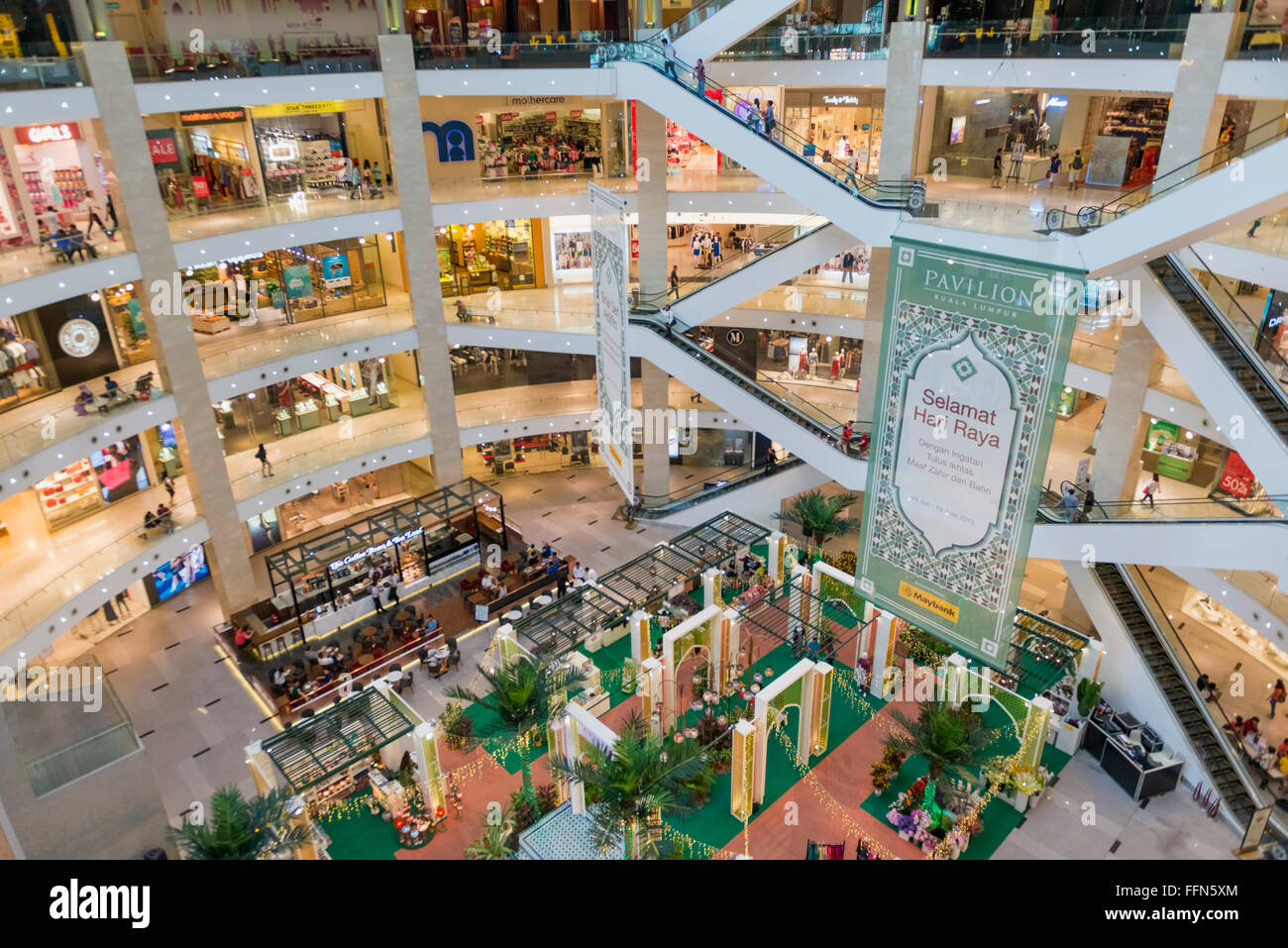 Pavilion Einkaufszentrum, Kuala Lumpur, Malaysia Stockfoto