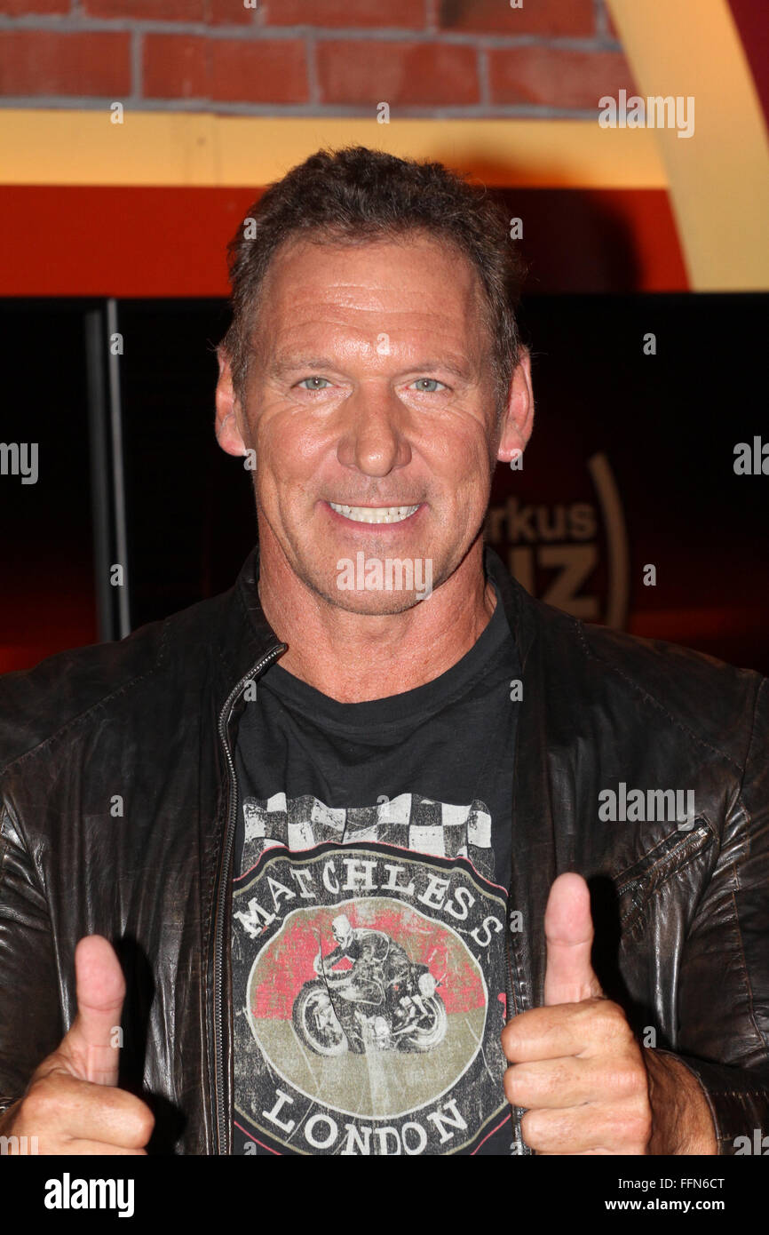 Moeller, Ralf, * 12.1.1959, deutscher Schauspieler, 'Markus Lanz', Hamburg, 20.8.2015, Stockfoto