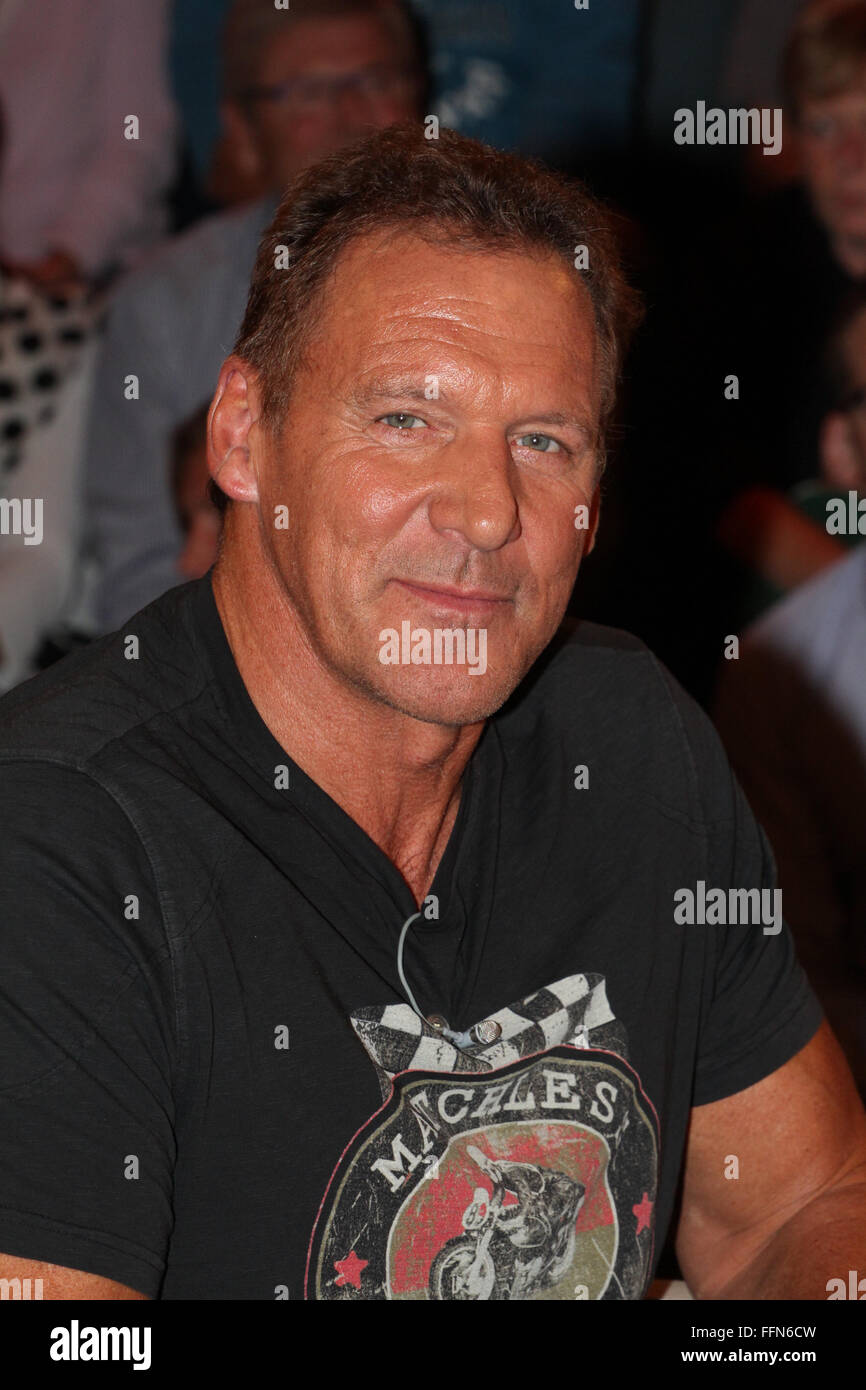 Moeller, Ralf, * 12.1.1959, deutscher Schauspieler, 'Markus Lanz', Hamburg, 20.8.2015, Stockfoto