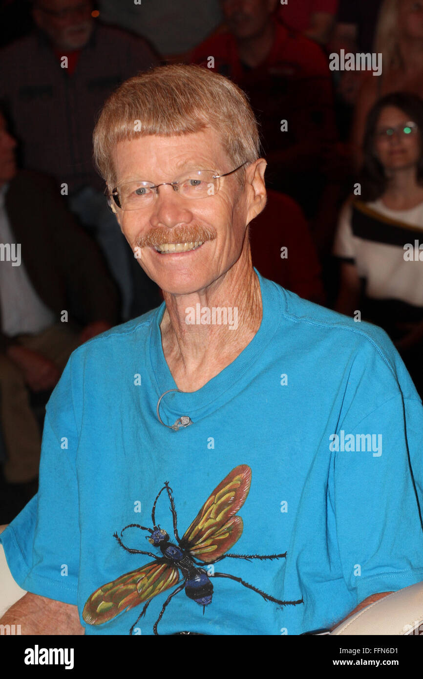 Justin Orvel, 'Markus Lanz', Hamburg, 19.8.2015, Stockfoto