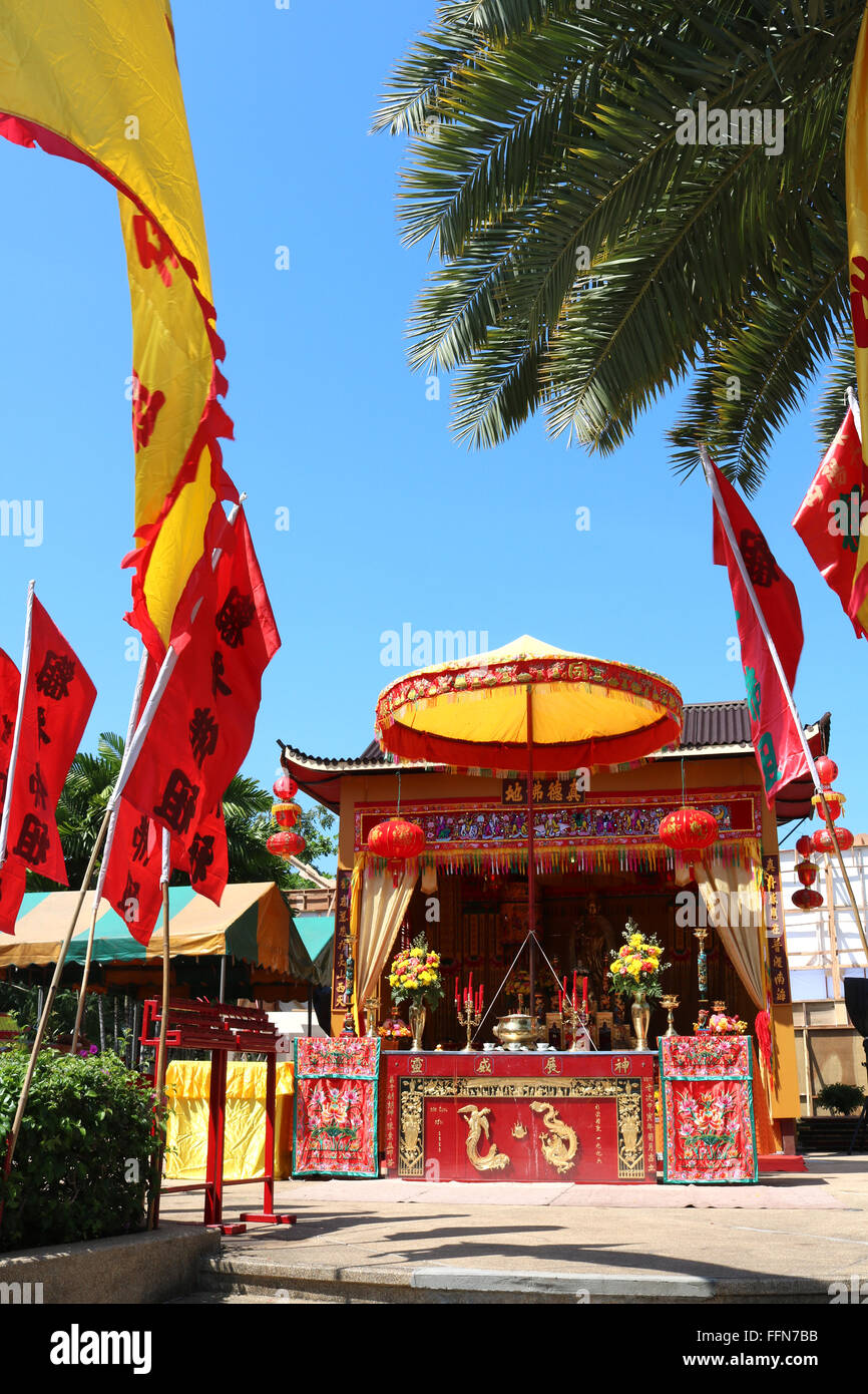 Thailand Phuket Phuket Town Chinesisches Neujahr 2016 Adrian Baker Stockfoto