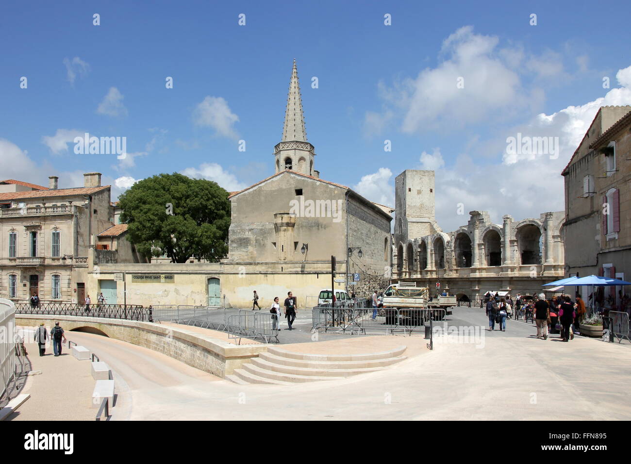 Geographie/reisen, Frankreich, Arles, Les Arenes, Amphitheater/Amphitheater, Rue de La Calade,, Additional-Rights - Clearance-Info - Not-Available Stockfoto