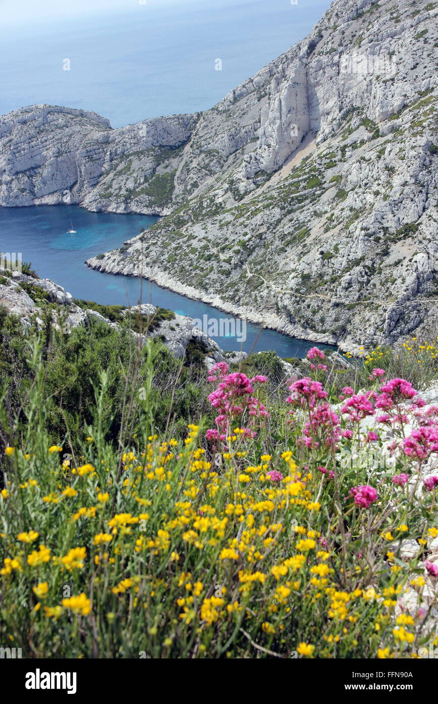 Geographie/reisen, Frankreich, Calanques, Calanque de Sugiton,, Additional-Rights - Clearance-Info - Not-Available Stockfoto