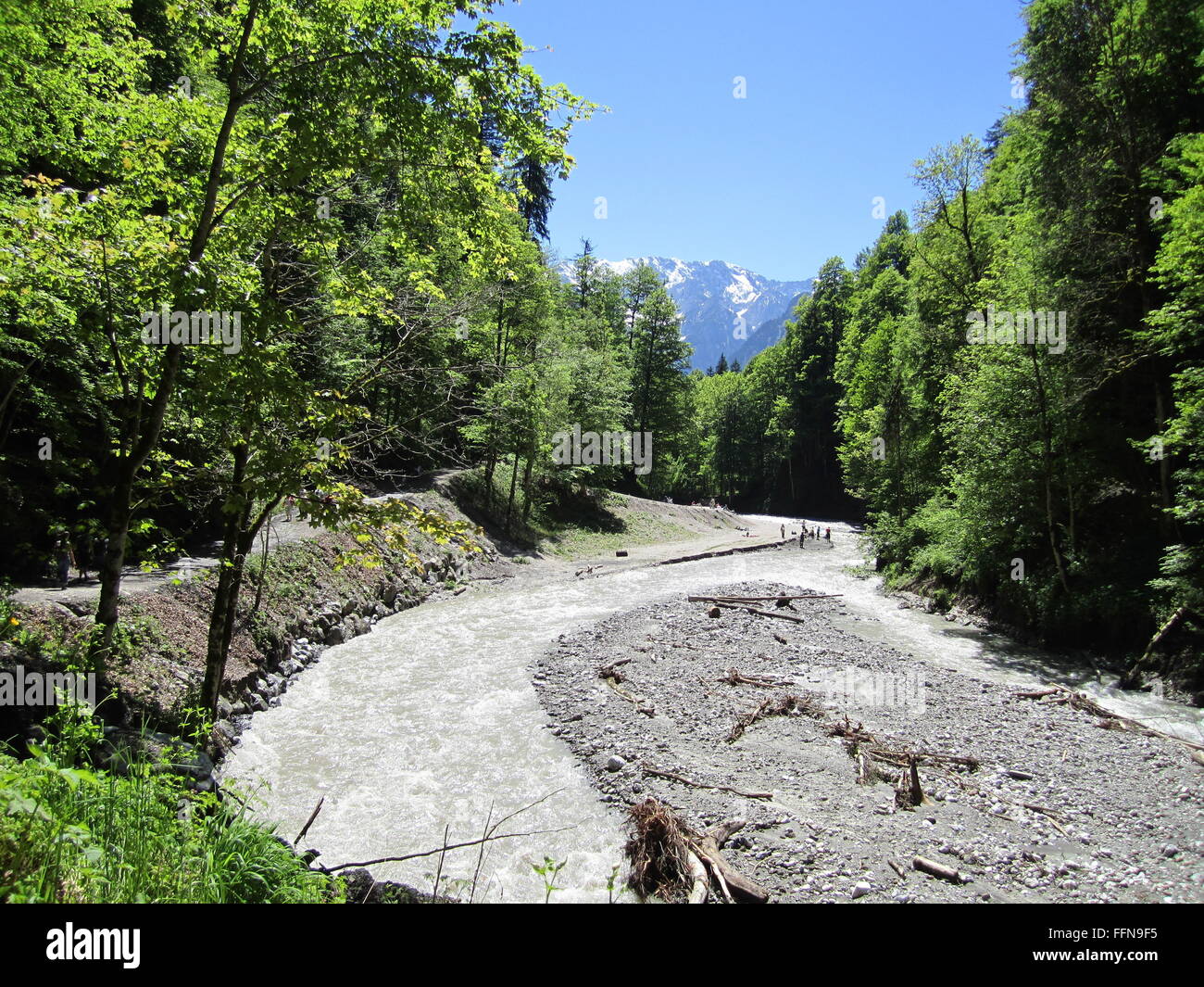 Geographie/Reisen, Deutschland, Bayern, Landschaften, Naturdenkmal (Partnachklamm Partnachklamm), Additional-Rights - Clearance-Info - Not-Available Stockfoto