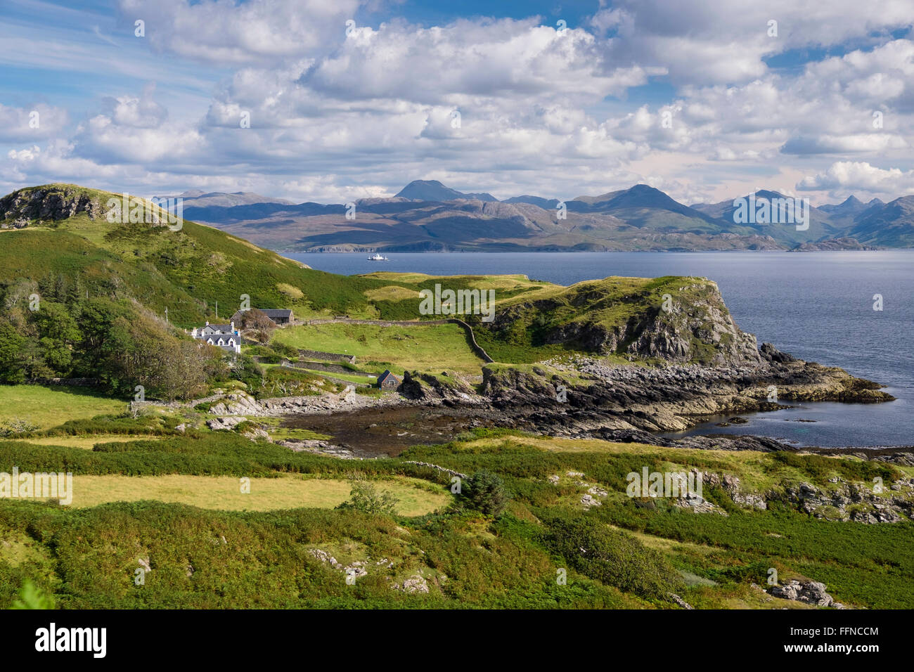 Allan Wright Foto Bild schottischen Schottland, Isle Of Skye Hebriden der nebligen Insel Westküste lochalsh Stockfoto