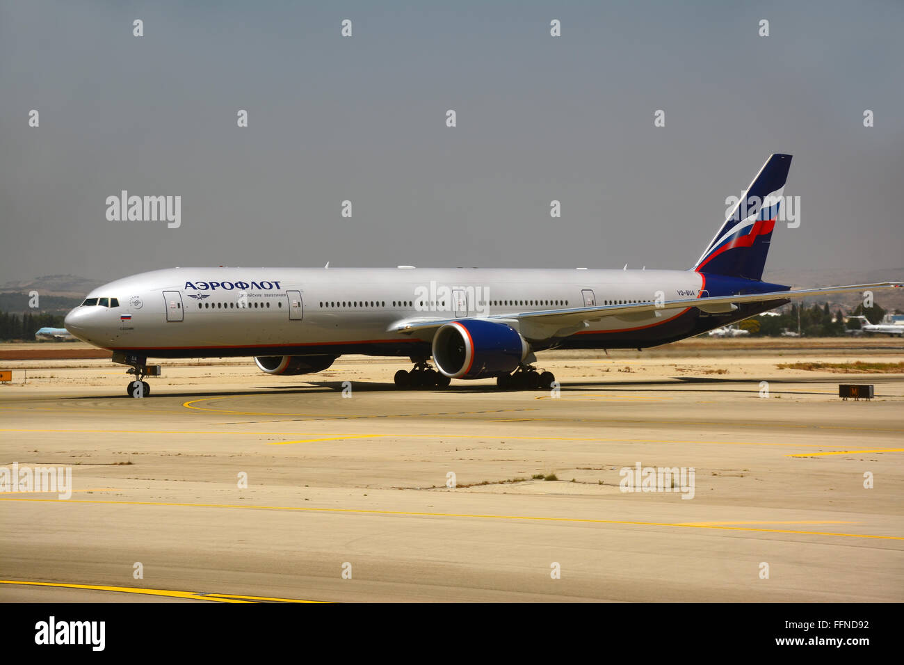 Aeroflot Russische Flugzeug Boeing 777-300 Stockfoto