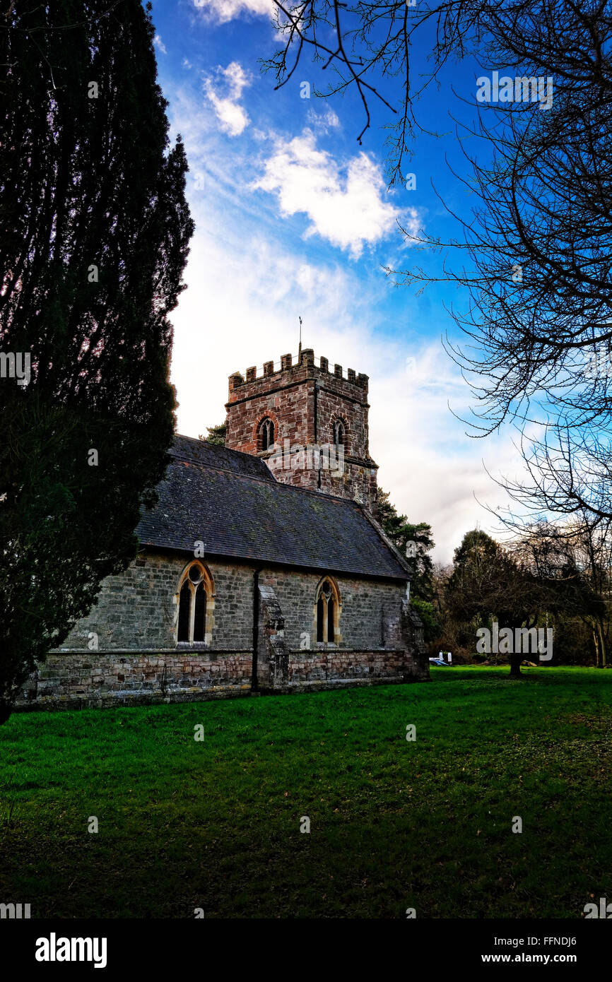 Die Kirche des Hl. Johannes des Täufers an whitbourne ist eine von einer Gruppe von sechs Pfarreien, die die Pfarrei von größeren whitbourne Stockfoto