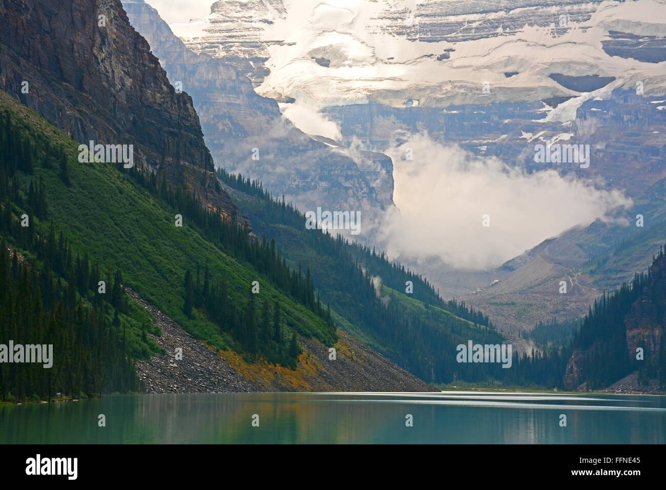 Lake Louise in den kanadischen Rocky Mountains, Alberta, Kanada Stockfoto