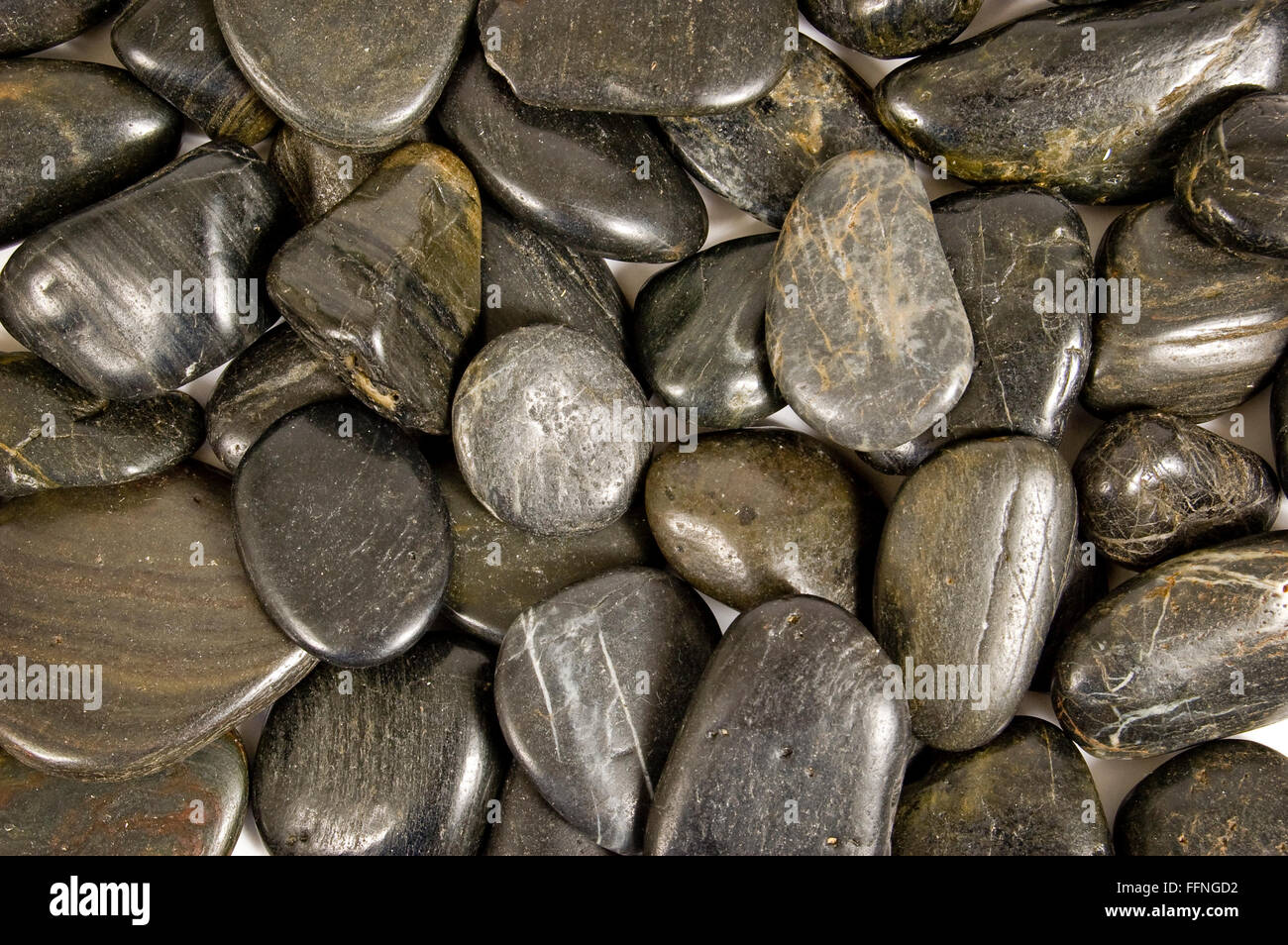 Fluss-Steinen-Hintergrund Stockfoto