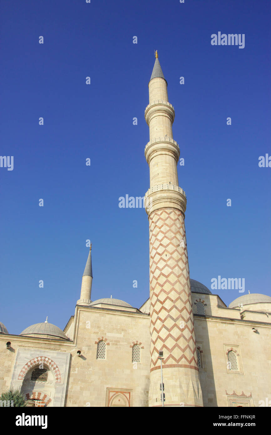Minarette der Uc Serefeli Moschee in Edirne, Türkei Stockfoto