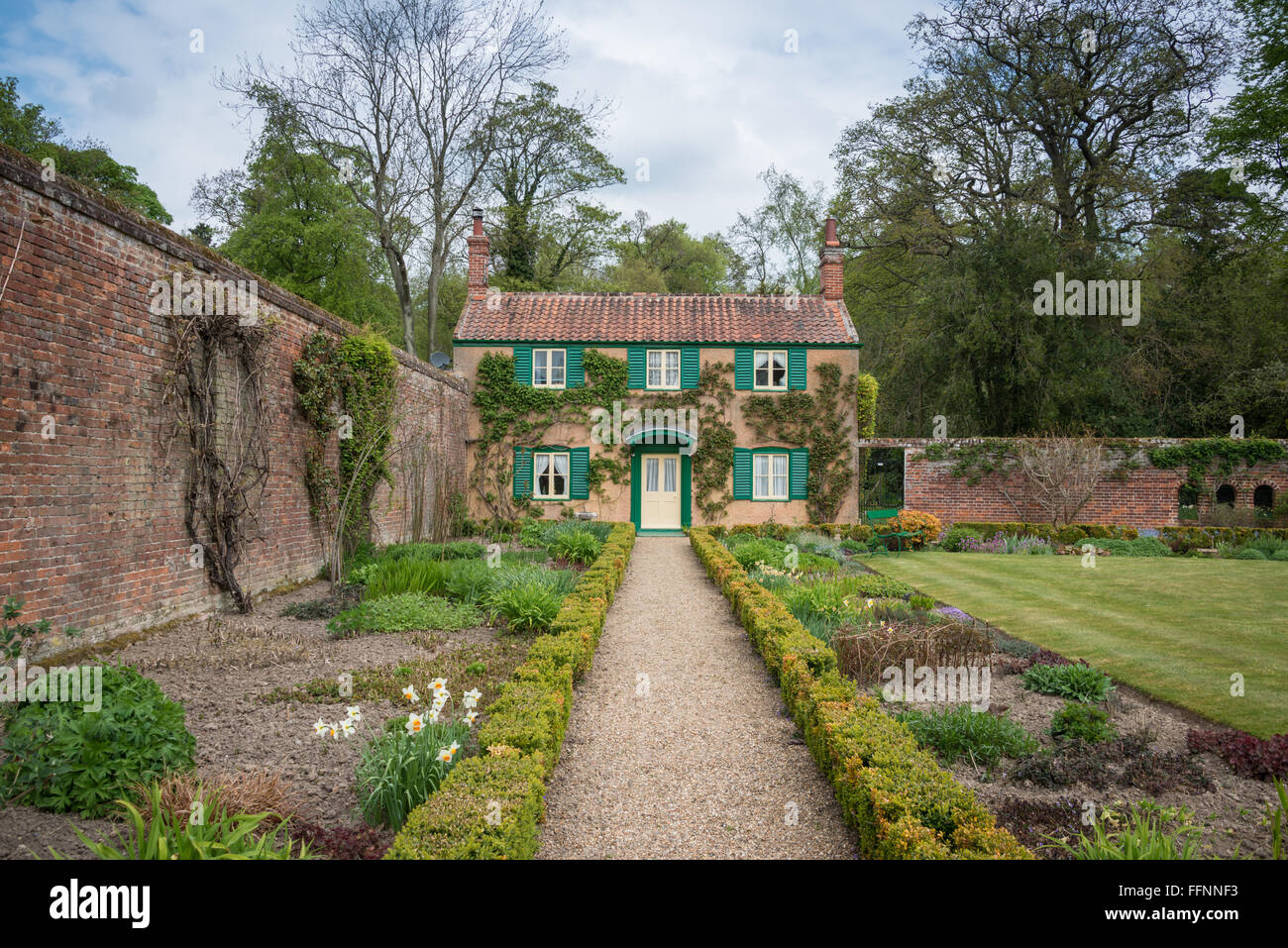 Gärten in Hoveton Haus und Garten, Norfolk Stockfoto