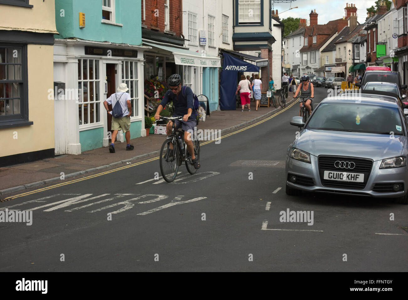 Fore St, Topsham, Devon UK Stockfoto