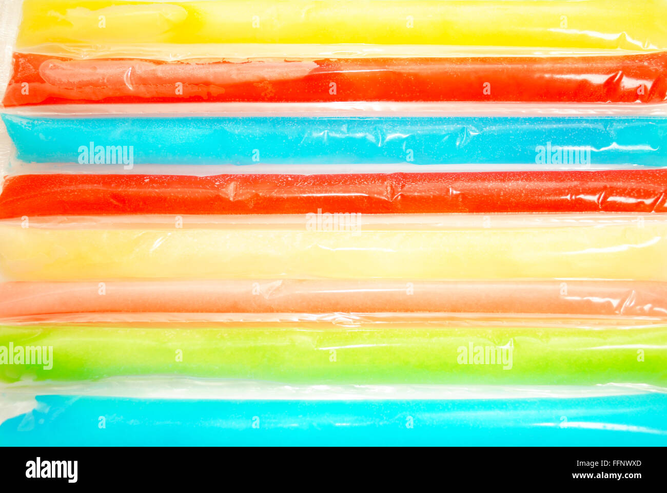 Nahaufnahme von gefrorenen Eis am Stiel Stockfoto