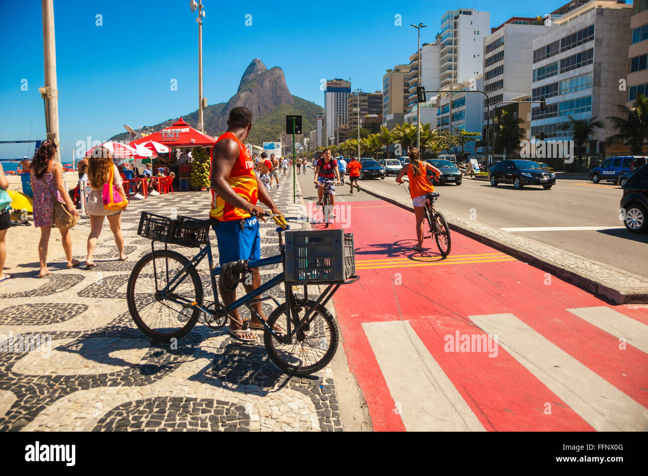 Strand von Leblon. Rio De Janeiro. Brazilien Stockfoto