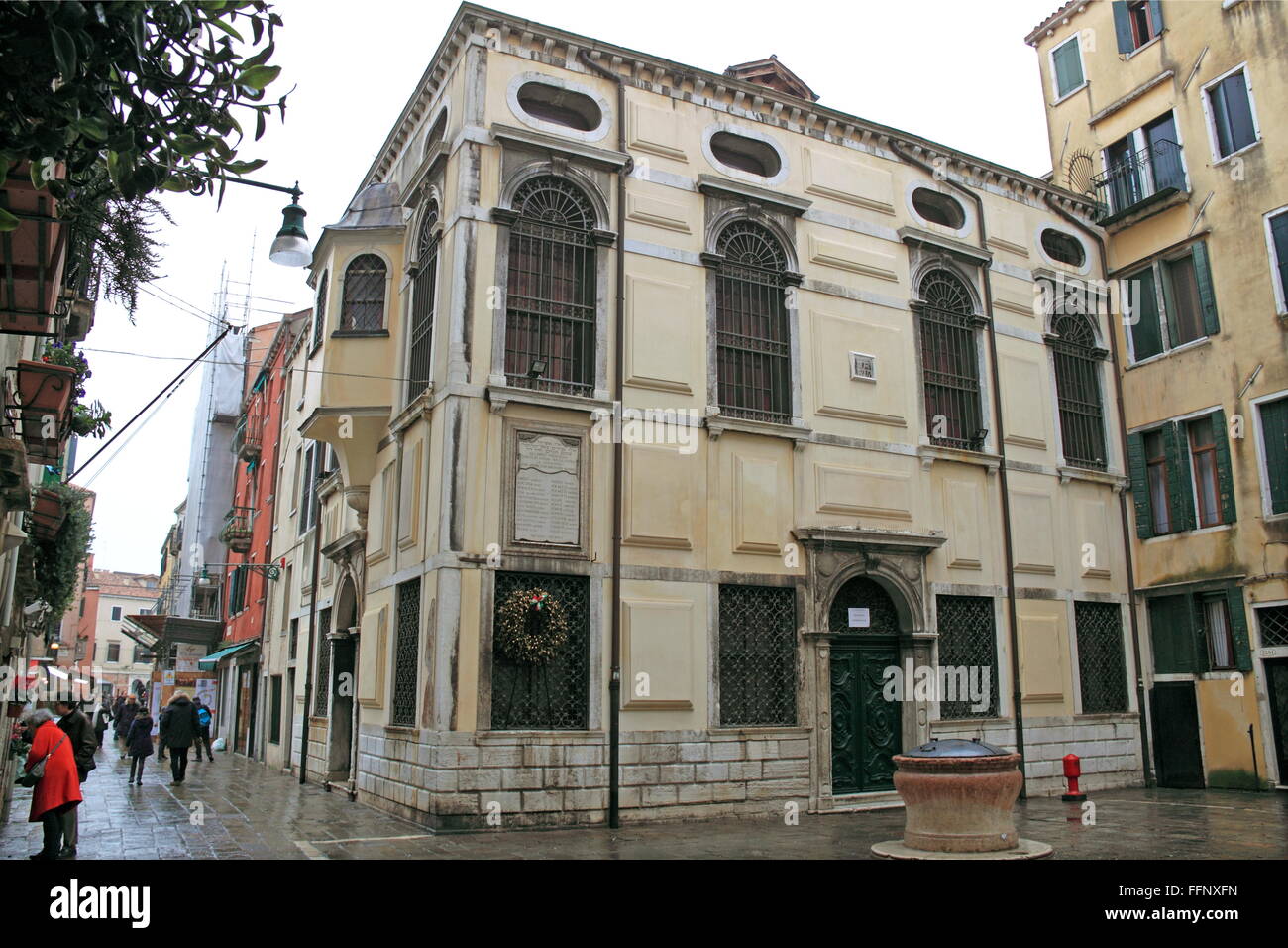 Levantinische Synagoge, Calle Ghetto Vecchio, Cannaregio, Venedig, Veneto, Italien, Adria, Europa Stockfoto