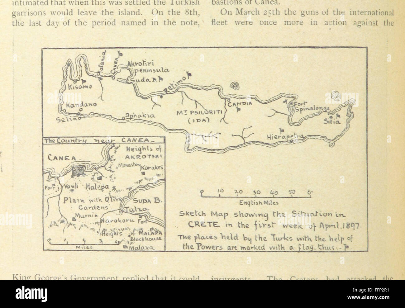 Die Kriege der 90er Jahre liefern eine umfassende Geschichte der Kriegsführung während des letzten Jahrzehnts des 19. Jahrhunderts. Das Buch enthält Illustrationen und behandelt wichtige Konflikte, militärische Strategien und politische Implikationen der Zeit. Stockfoto