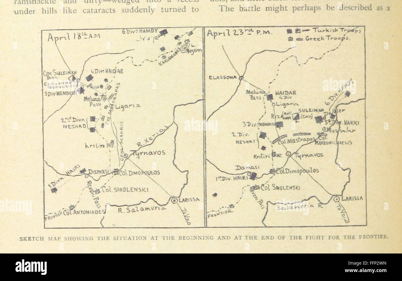 Dieses Buch gibt einen historischen Überblick über die Kriege, die das letzte Jahrzehnt des 19. Jahrhunderts geprägt haben, und bietet detaillierte Darstellungen und Illustrationen der bedeutenden militärischen Konflikte dieser Zeit. Stockfoto