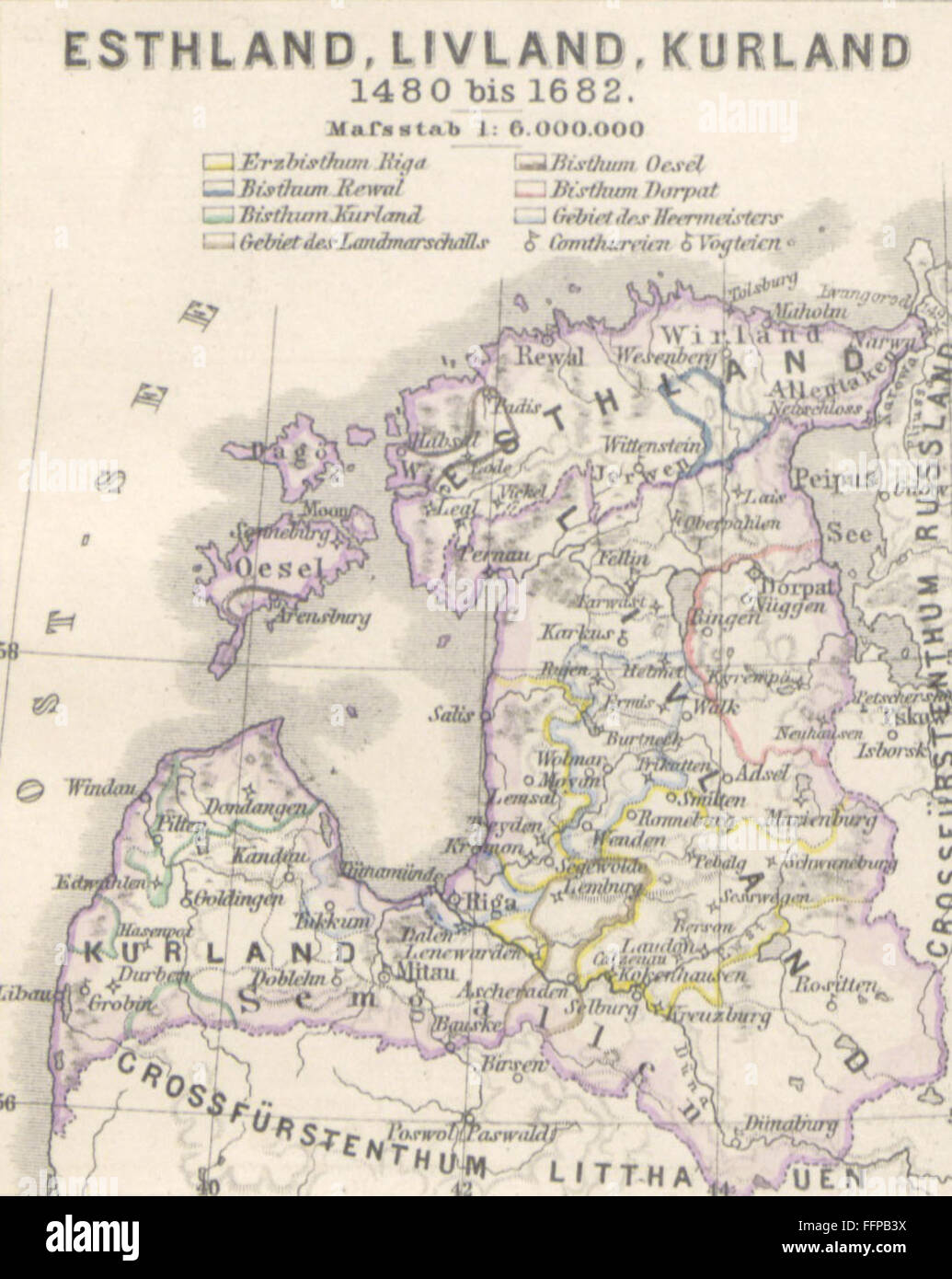 Allgemeine Kriegsgeschichte aller Völker und Zeiten ist ein historisches Werk des Prinzen N. S. Galitzin, das die allgemeine Geschichte der Kriege über Nationen und Epochen hinweg thematisiert. Es umfasst mehrere Bände und beschreibt militärische Konflikte, Strategien und historische Zusammenhänge verschiedener Zivilisationen. Stockfoto
