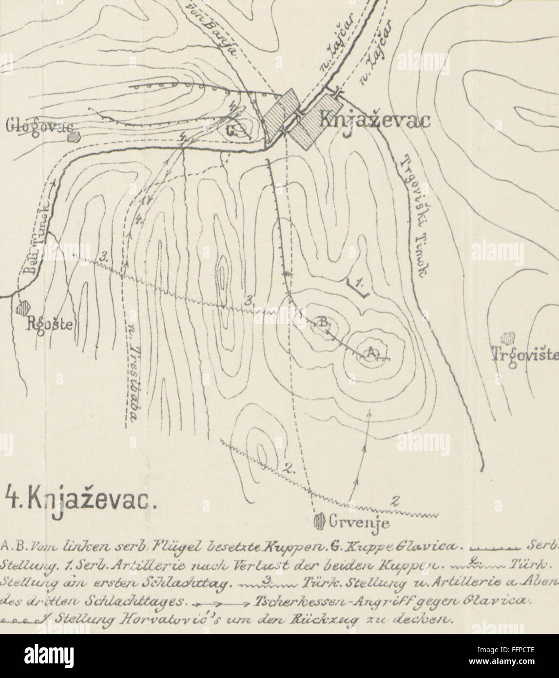 „Kriegsgeschichtliche Studien“ ist eine wissenschaftliche Arbeit, die sich mit der Erforschung der Militärgeschichte befasst. Es untersucht verschiedene Konflikte und bietet Analysen und Einblicke in die Strategien und Ergebnisse verschiedener Kriege im Laufe der Geschichte. Stockfoto