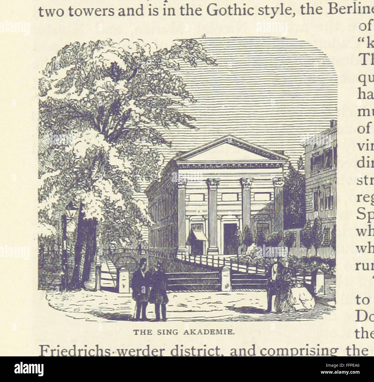 „Berlin Under the New Empire“ ist ein Vintage-Buch, das Einblicke in die Institutionen, Bewohner und Industrien der Stadt während der Zeit des Neuen Reiches bietet. Das Buch enthält Stiche, die die Entwicklung der sozialen und industriellen Landschaft Berlins zeigen. Stockfoto
