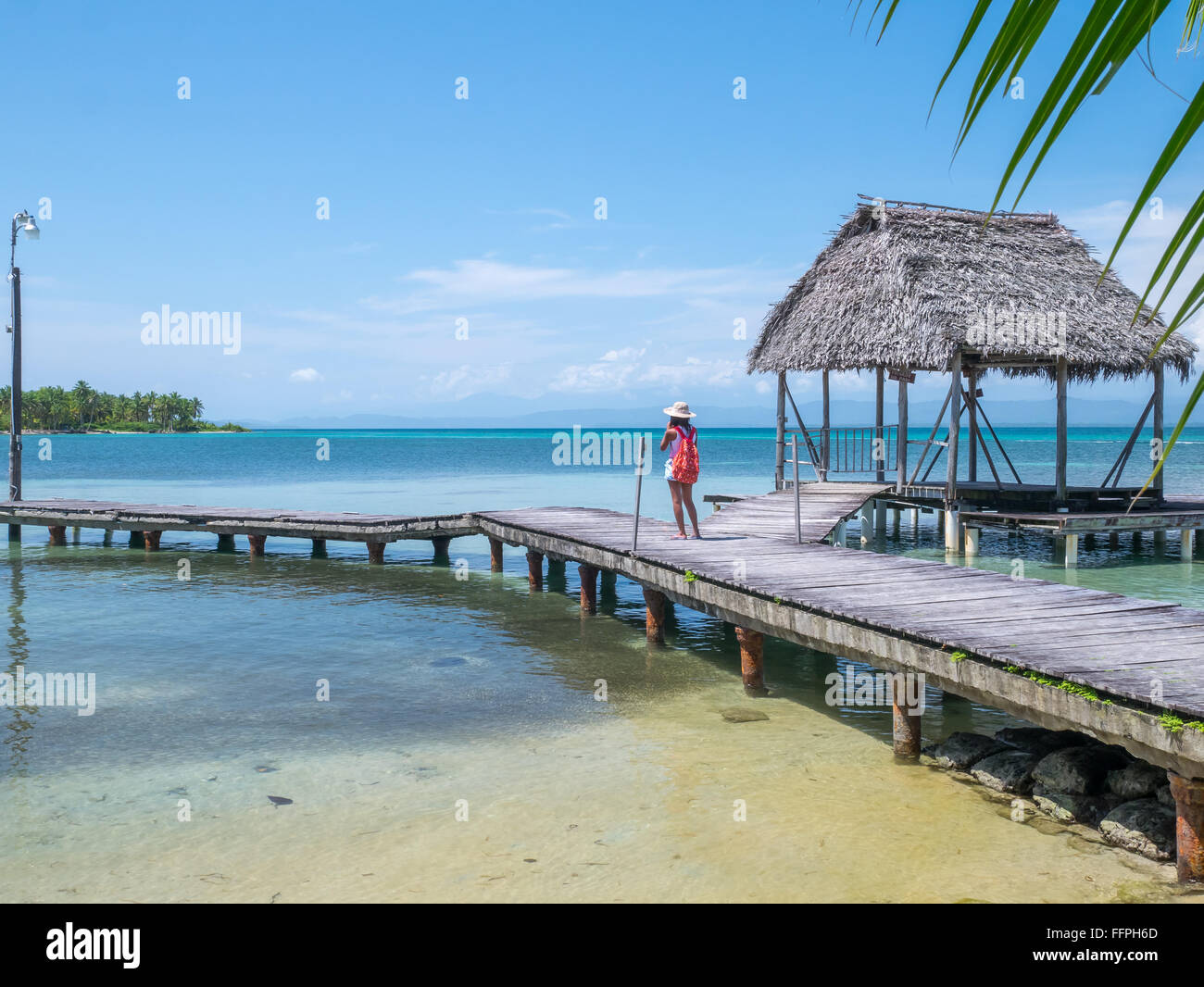 Strand in Bocas del toro Stockfoto