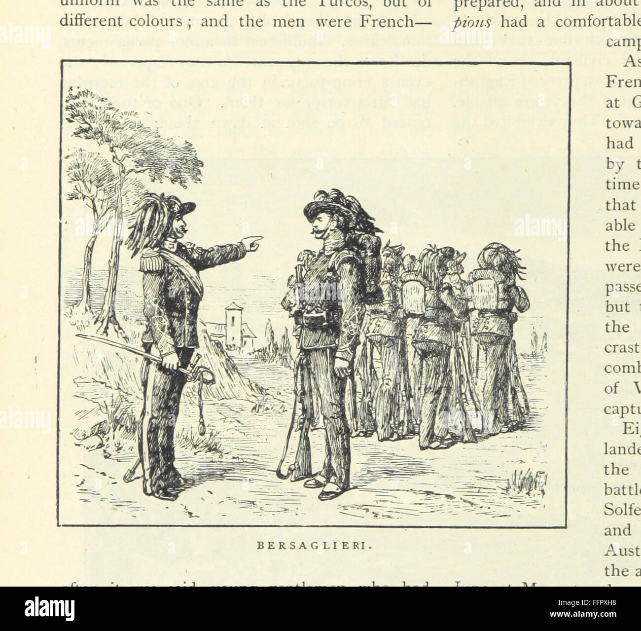 „Illustrierte Schlachten des 19. Jahrhunderts“ ist eine detaillierte Darstellung wichtiger militärischer Konflikte der 1800er Jahre Mit Illustrationen und Schriften von bedeutenden Persönlichkeiten wie Archibald Forbes und Major Arthur Griffiths behandelt das Buch Schlüsselschlachten und militärische Strategien während dieser Zeit. Stockfoto