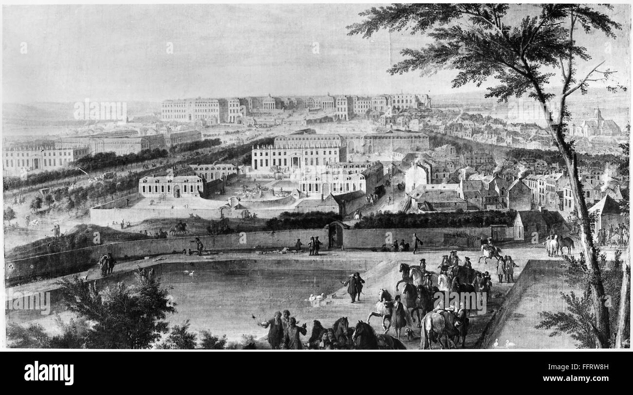Frankreich VERSAILLES, 1750er Jahren. / nView des königlichen Palastes