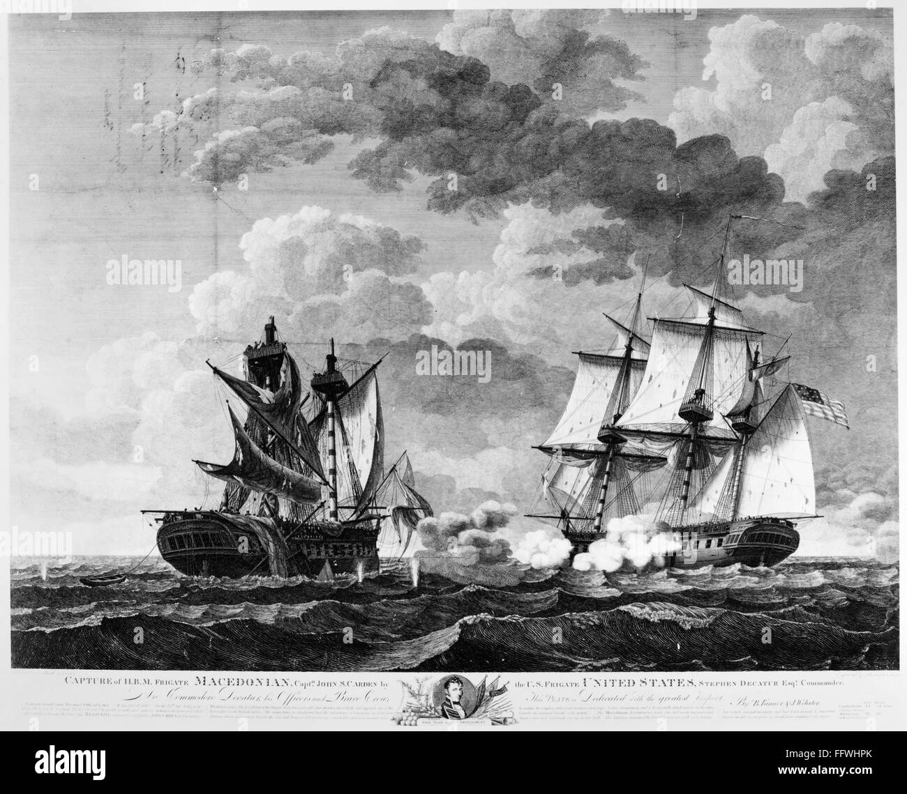 KRIEG VON 1812 SEESCHLACHT. /nThe Sieg und Eroberung der HMS