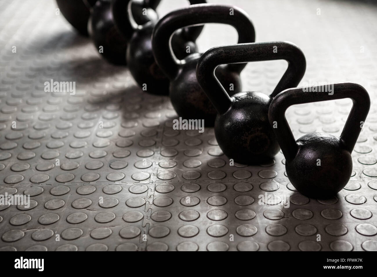 Kettlebells Stockfoto