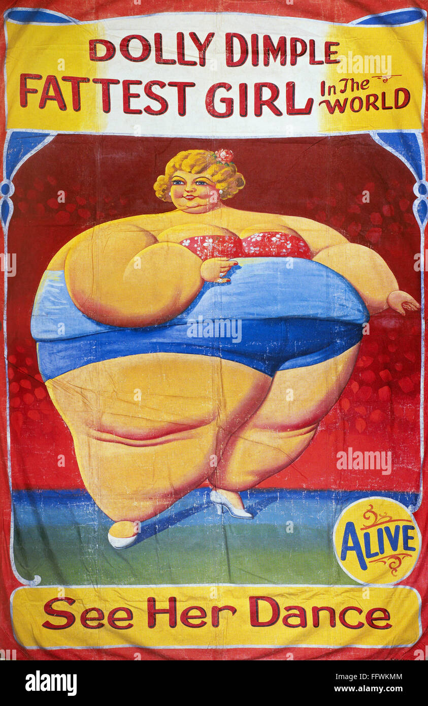 SIDESHOWPOSTER, c1949. /nCircus Sideshow Plakat von Nieman Eisman, mit