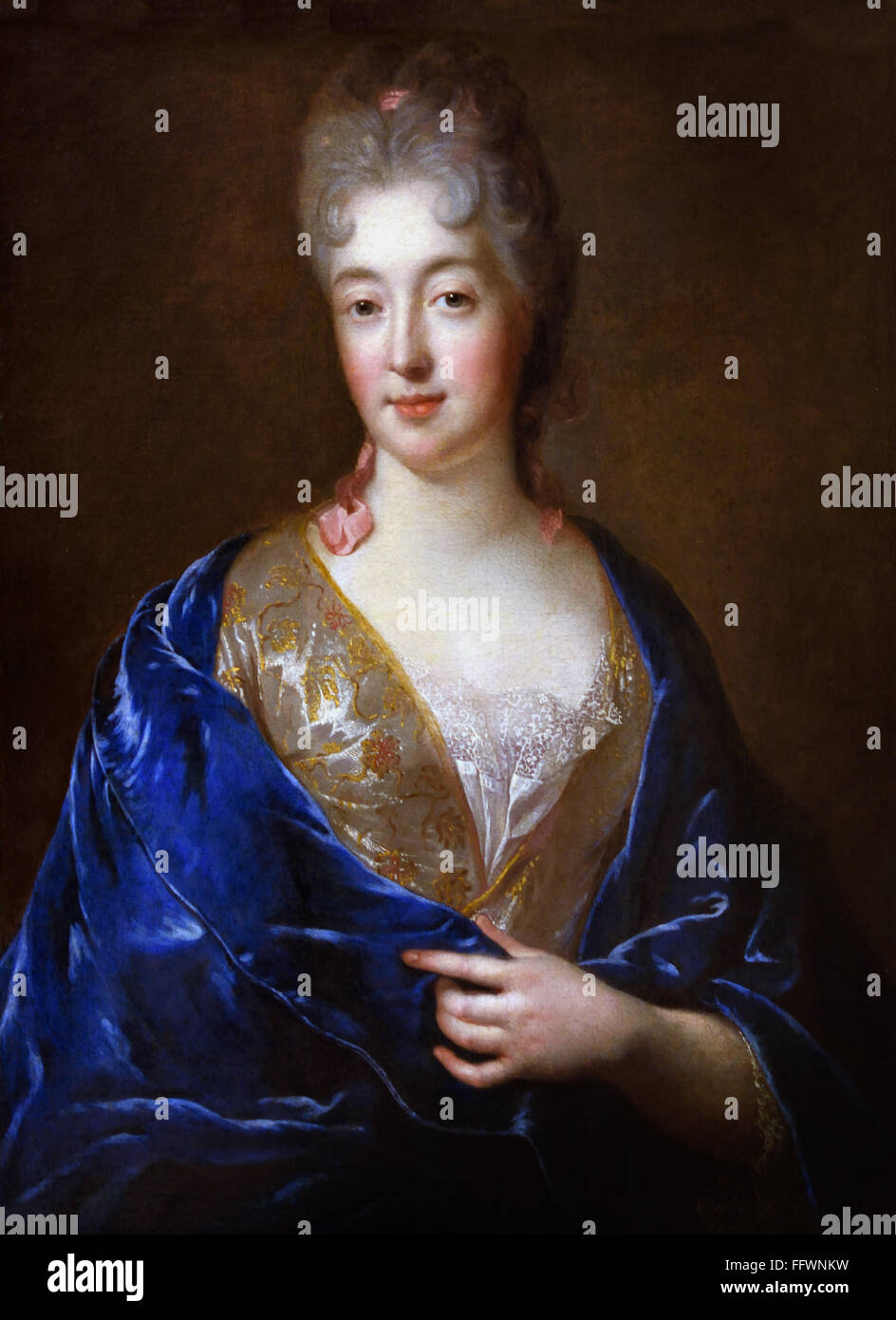 Porträt einer Dame von François de Troy 1645-1730 Paris Frankreich Französisch Stockfoto