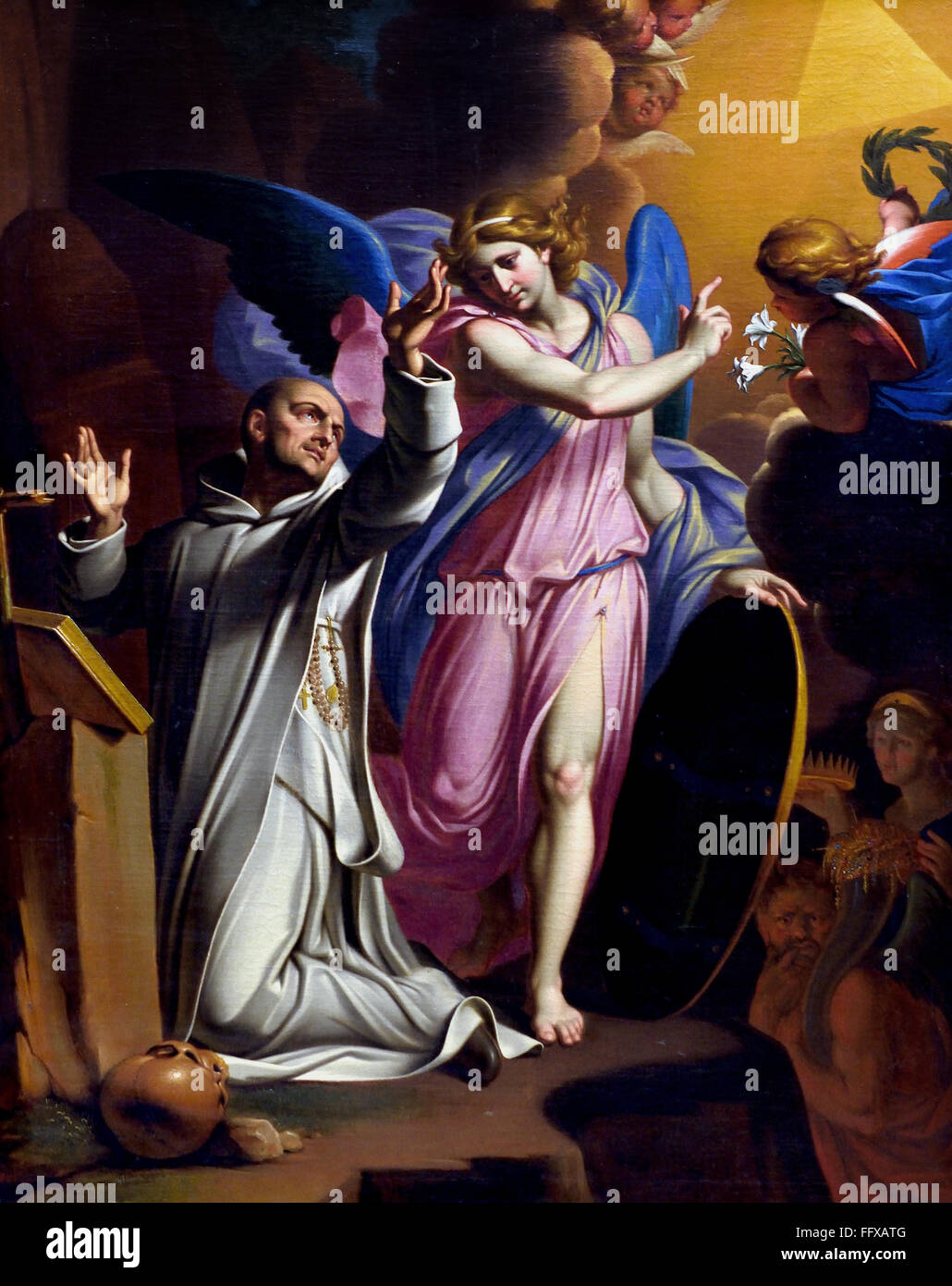 Saint-Bruno de Oraison - St Bruno im Gebet 1671 Adrien Sacquespée 1629-1688 Frankreich Französisch Stockfoto