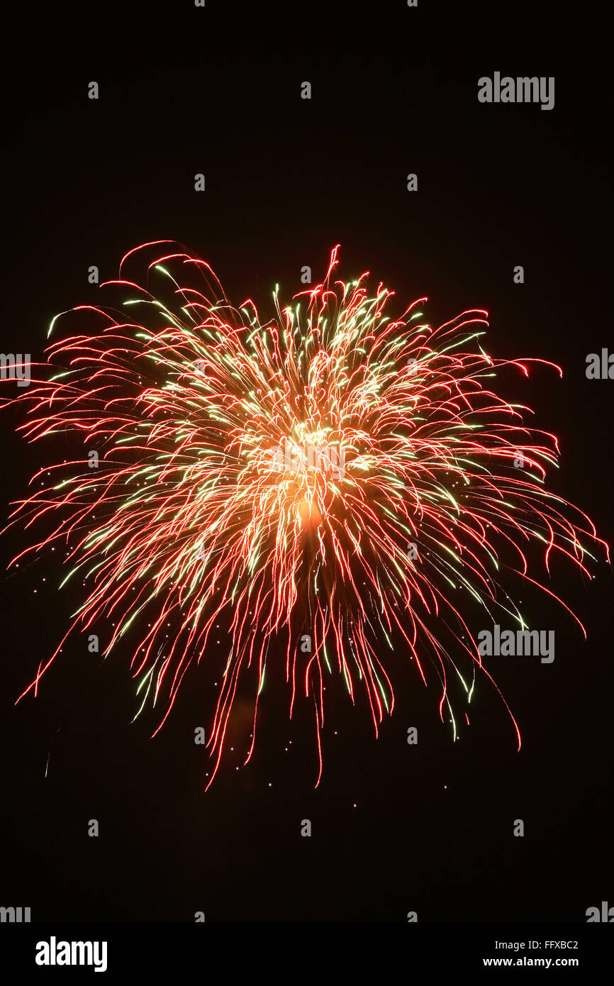 Feuerwerk am Himmel Stockfoto