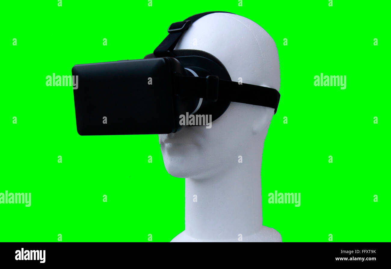 Symbolbild VR / Virtuelle Realitaet - Datenbrille. Stockfoto