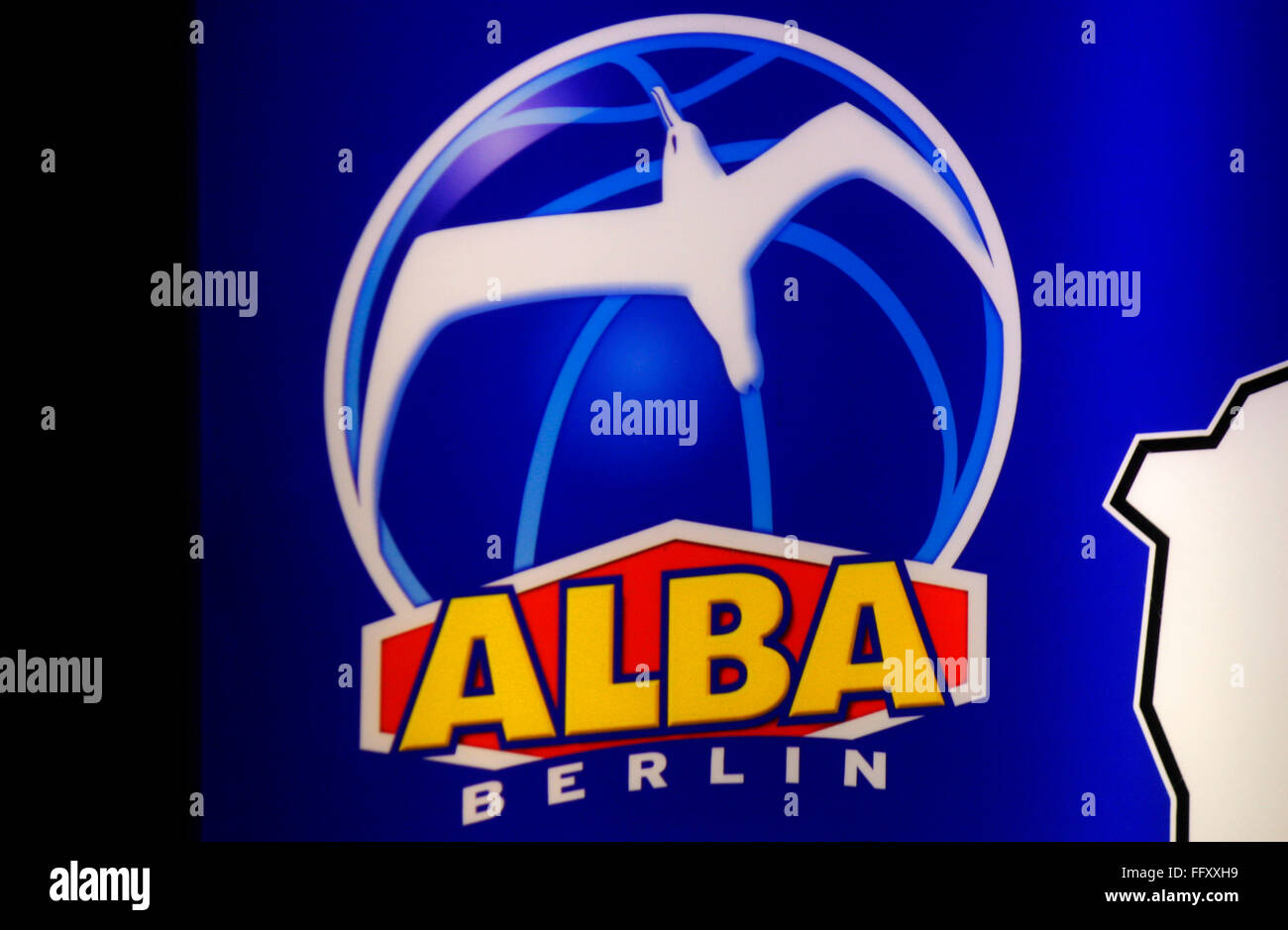 Markenname: "Alba Berlin", Berlin. Stockfoto
