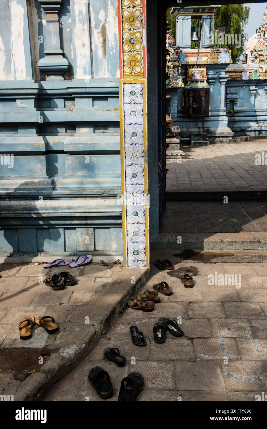 Der Ishvara (Vishnu) Tempel in Pondicherry, Tamil Nadu, Indien, Asien Stockfoto