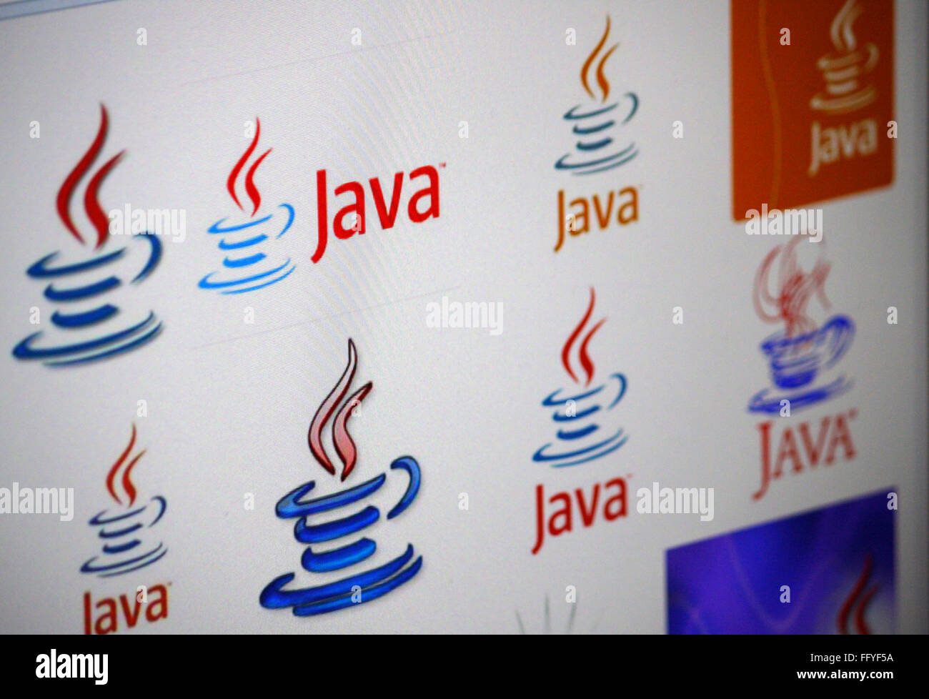 Markenname: 'Java'. Stockfoto