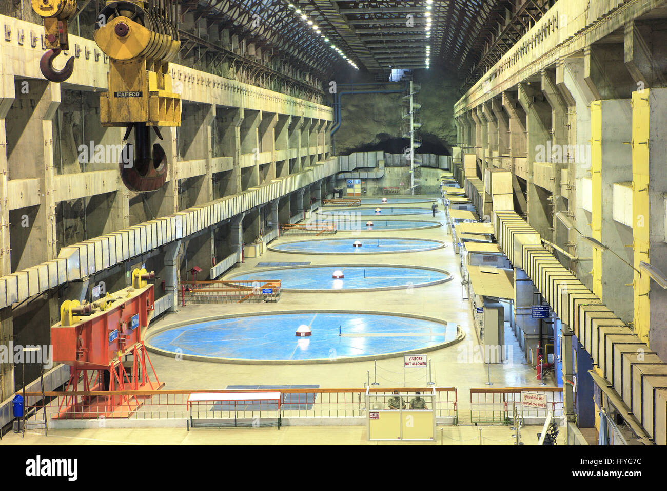 Hydro Power Haus in Kevadia Kolonie Gujarat Indien Stockfoto